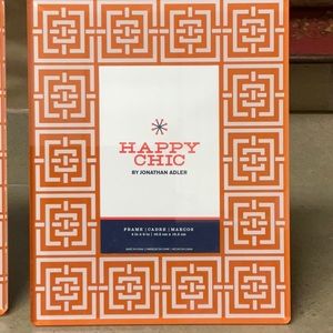 Beautiful and sleek Glass retro 4x6 Jonathan Adler frame.